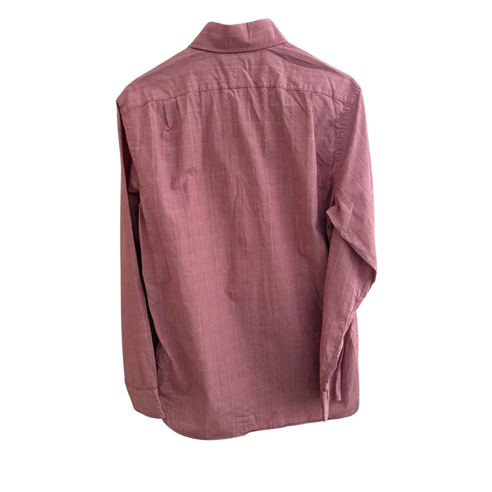 J.Crew Ludlow Men's Medium Red Plaid 120's 2-Ply Cotton Button-Down Shirt‎